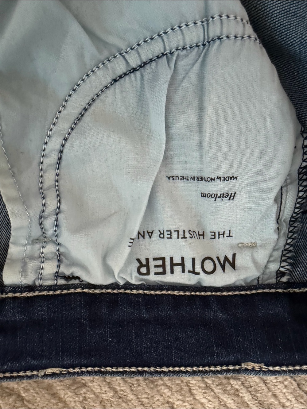 MOTHER Denim The Hustler Ankle Jeans in Heirloom Size 26 Great Condition - Picture 10 of 13